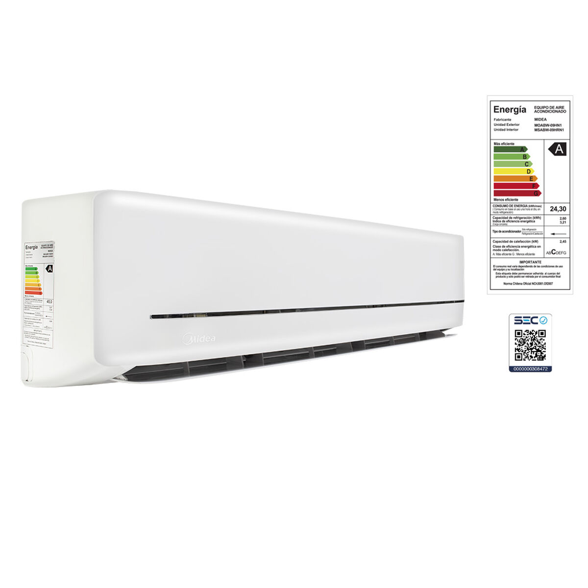 Aire Acondicionado Midea Aurora 9 9000BTU Frío-Calor