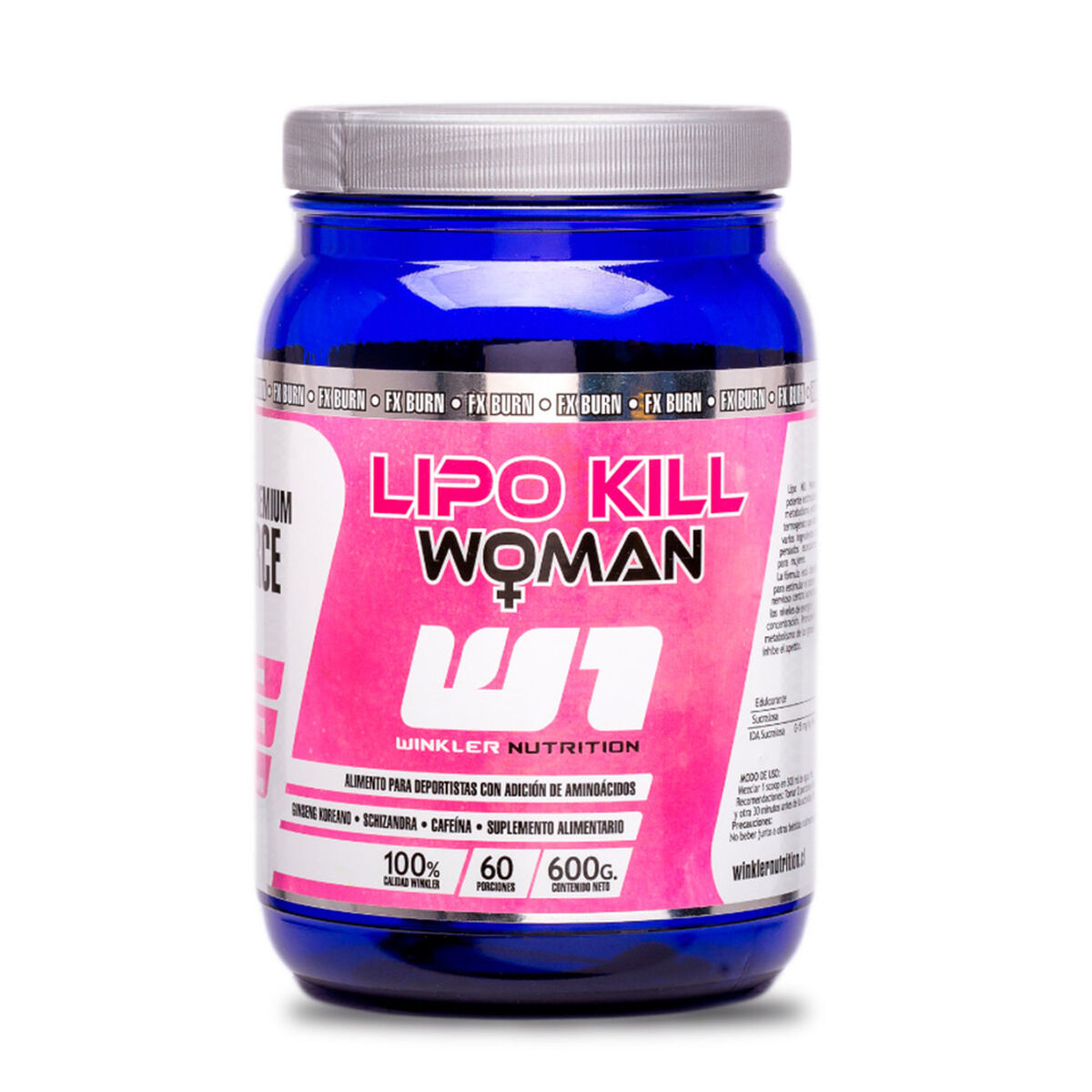 Termogénico Lipo Kill Mujer (Polvo) Cherry 600 Grs. 60 Servicios