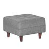 Juego de Living Dise&ntilde;o A&M Home Santa Monica Sof&aacute; 3 Cuerpos + 2 Pouf 1 Cuerpo  Gris
