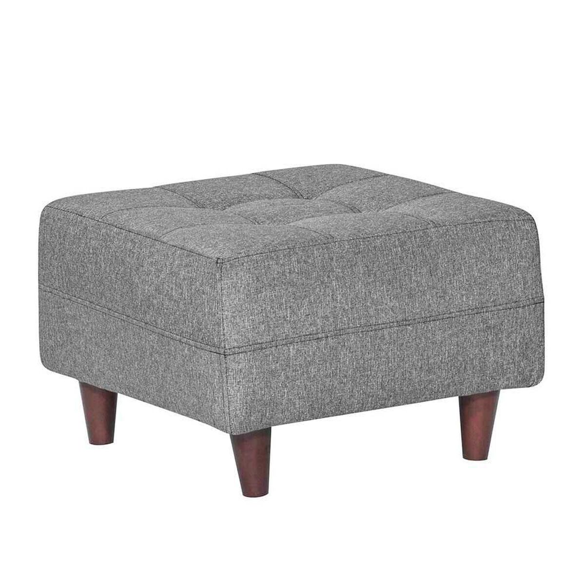 Juego de Living Dise&ntilde;o A&M Home Santa Monica Sof&aacute; 3 Cuerpos + 2 Pouf 1 Cuerpo  Gris