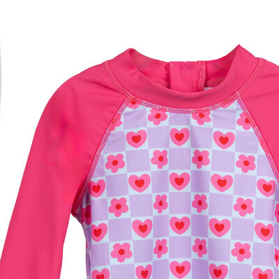 Imagen 2 del producto Traje de Baño Polera+Calzón Chess Baby Rosado