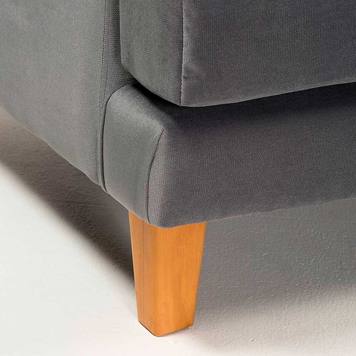Juego de Living Barra Design Larisa Sofá 2 Cuerpos + Dos Sillones 1 Cuerpo Gris