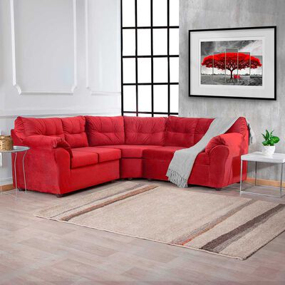 Sofá Seccional Muebles MPR Alerce 5 Rojo
