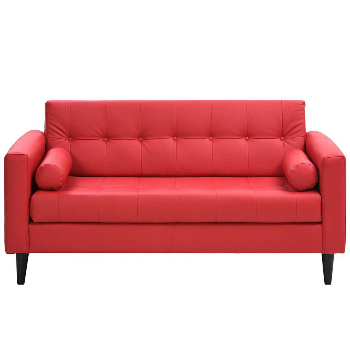 Sofá Bodevir Retro PU 00 3 Cuerpos Rojo 