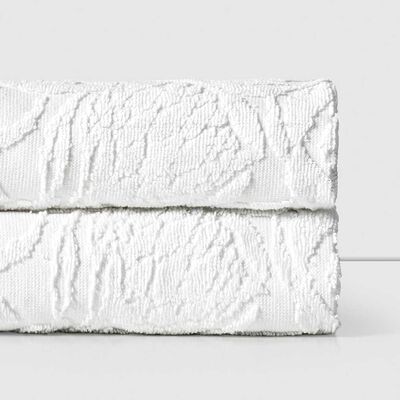 Set 2 Toallas Royal Supreme Flora White