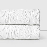 Set 2 Toallas Royal Supreme Flora White