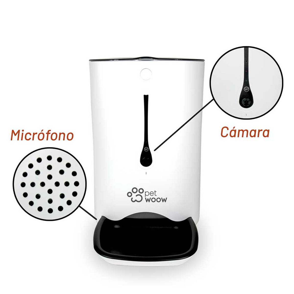 Dispensador de Alimento para Mascotas PetWoow Blanco