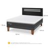 Cama Europea CIC 2 Plazas Ortopedic Advance + Respaldo Munich Negro