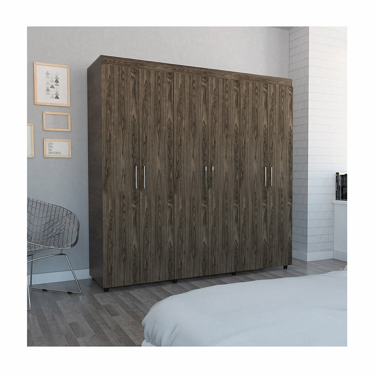 Clóset TuHome Amatista 6 Puertas 2 Cajones