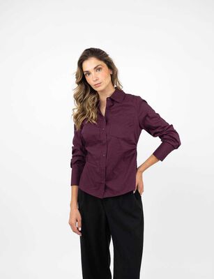 Imagen 1 del producto Blusa Manga Larga Mujer Zibel Burdeo