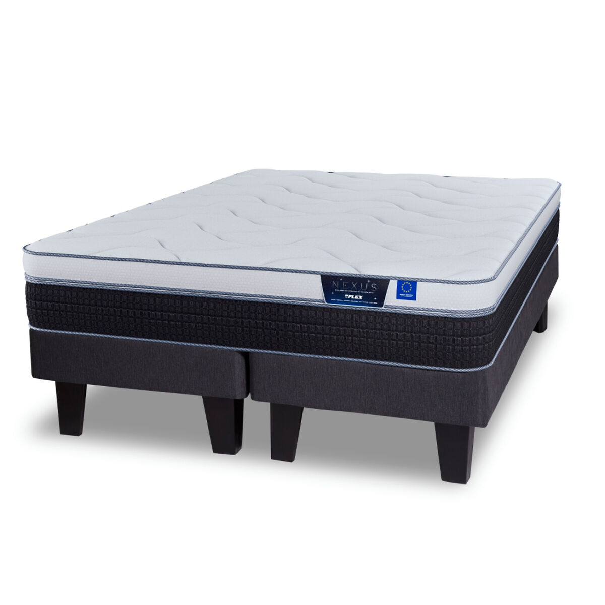 Cama Europea Flex 2 Plazas Nexus Base Dividida