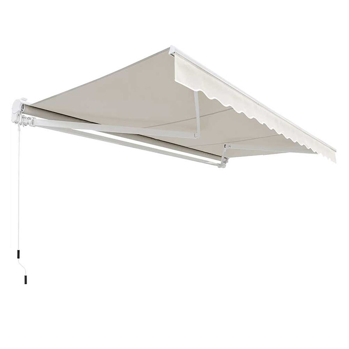 Toldo Terraza Retractil con Brazo Vincenzi 200 x 150 cm Blanco