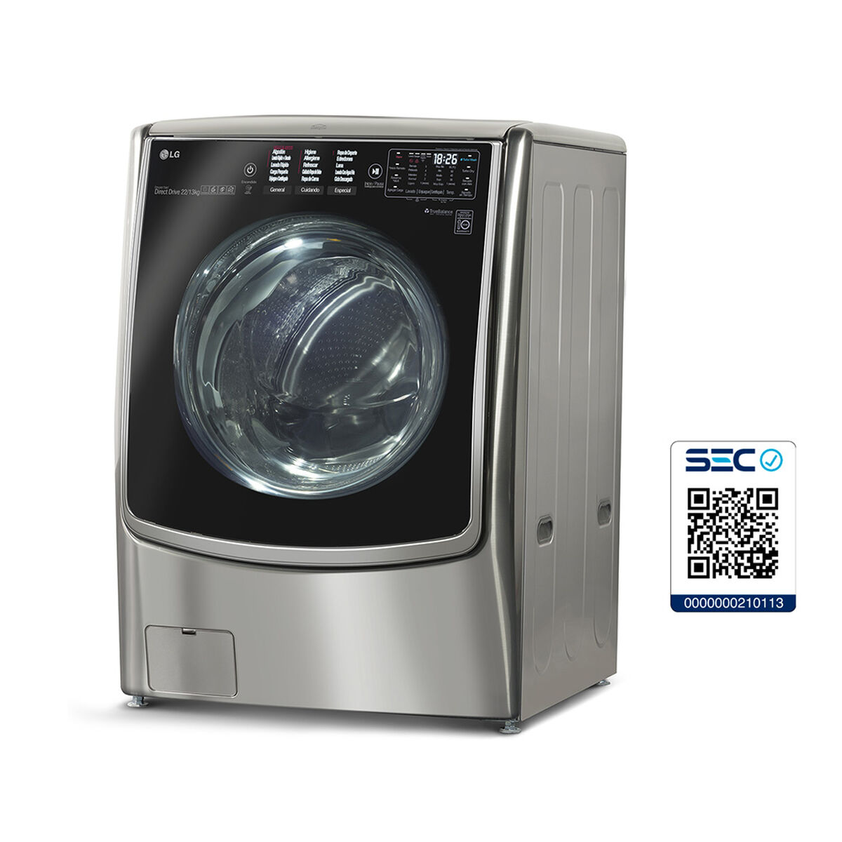 Lavadora Secadora LG WD22VTS6 22/13 kg.