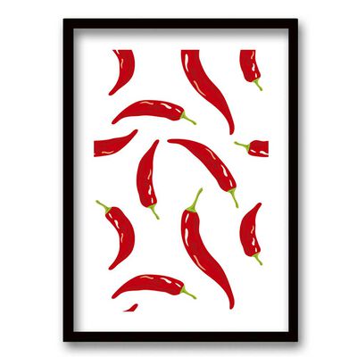 Cuadro Decorativo Retela Chilis 40 x 30 cm
