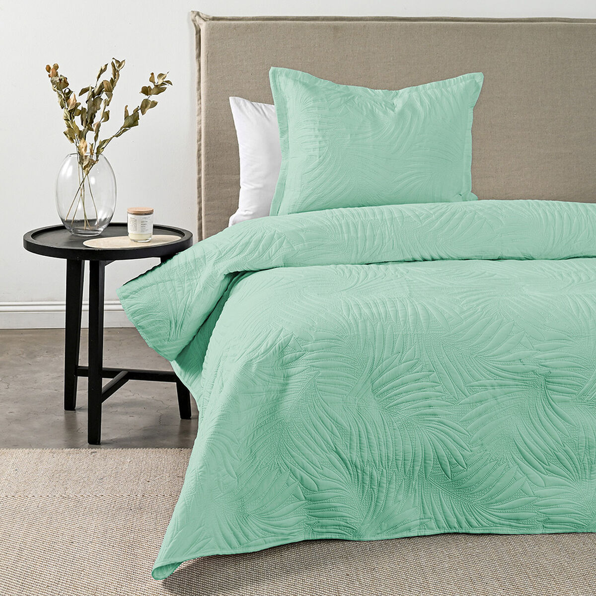 Quilt American Family Marquis Heatpress 1,5 Plazas Verde