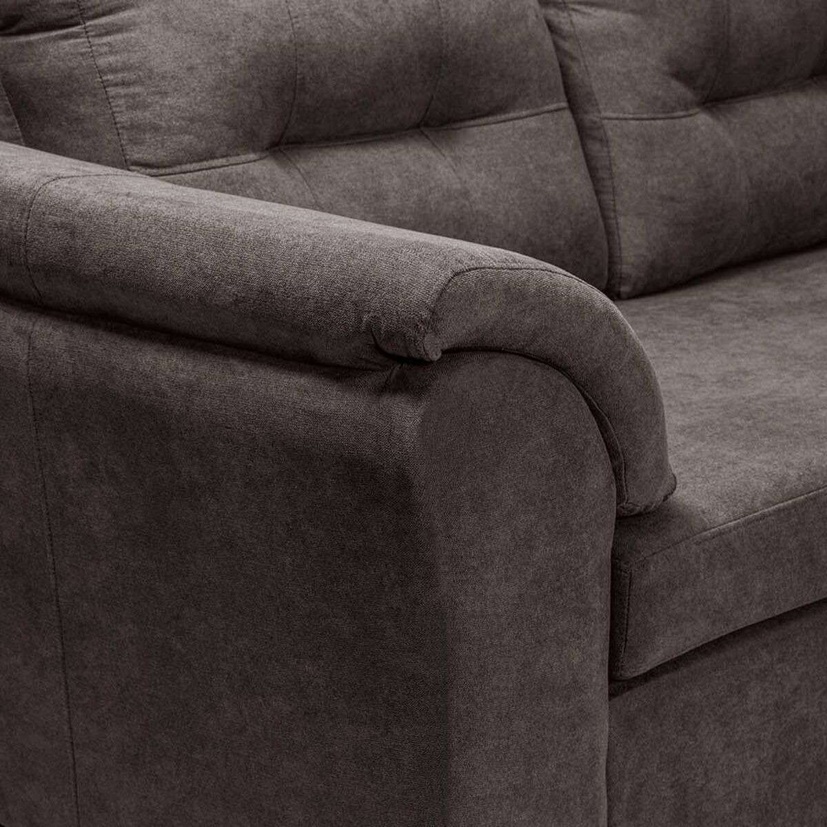 Sofá Seccional Intercambiable Innovamuebles Santana XL 4 Cuerpos Chocolate 