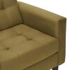 Sillón Bodevir Retro Felpa 1 Cuerpo Verde Musgo