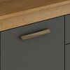 Mueble de Cocina Base Vekkahome Sao Luis 1 Cajón 3 Puertas Gris