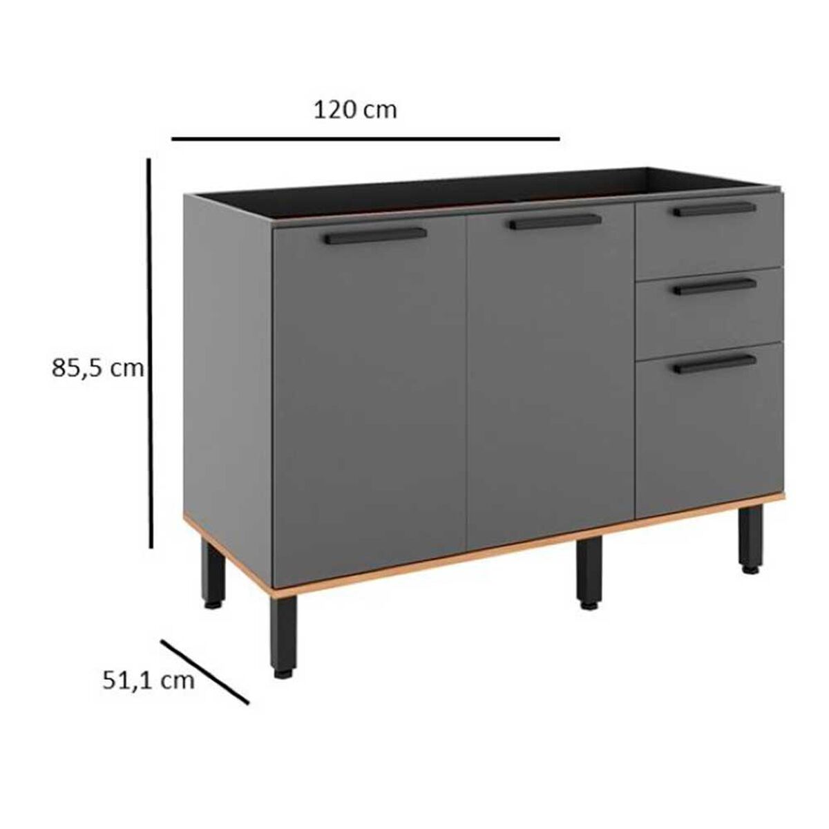 Base para Lavaplatos Roca Casta&ntilde;a Canela-Ceniza