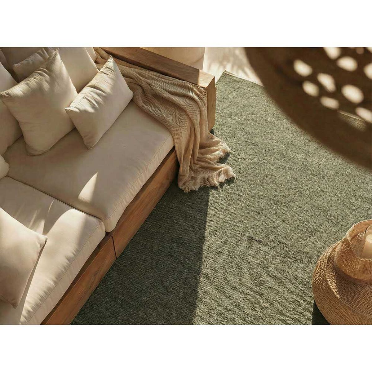 Alfombra Elements & Co Sage Lana Verde 220x290 cm