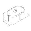 Mesa de Centro Home Mobili Monaco Negro