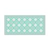 Alfombra Davanti Flor Arabe Turquesa 70 x140 Flor Arabe Turquesa