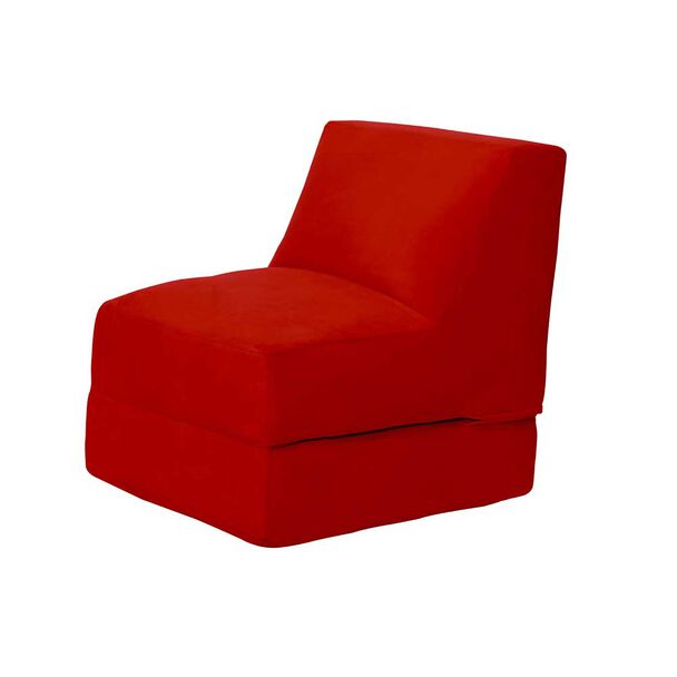 Sofá Cama Latam Home Velvet Bari 1 Cuerpo Burdeo