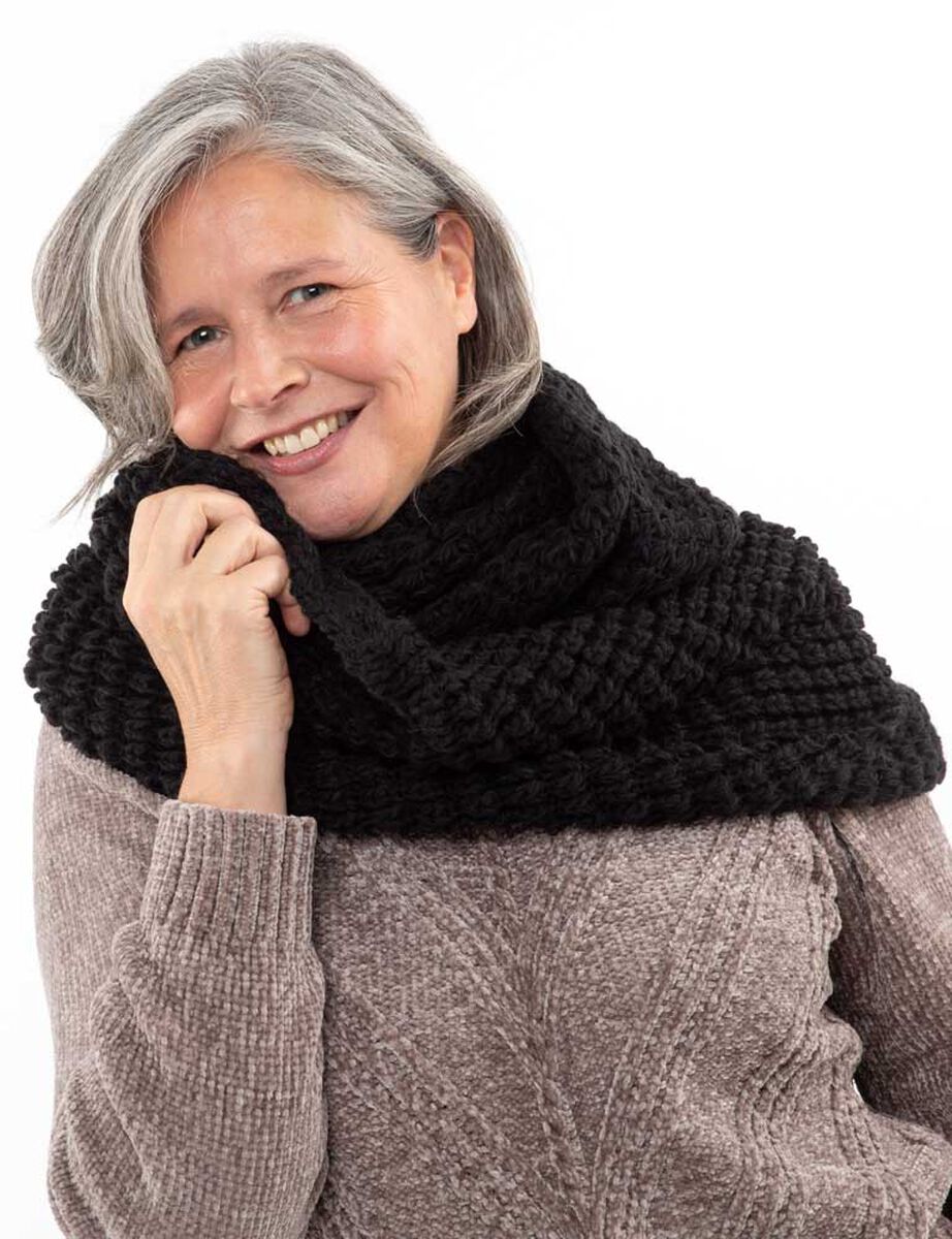 Bufanda Negro Mujer Bside