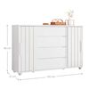 Cómoda Vekkahome Evidenza 4 Cajones Blanco