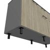 Mueble de Cocina Inferior TuHome Hasselt 2 Puertas 2 Cajones Gris Rovere