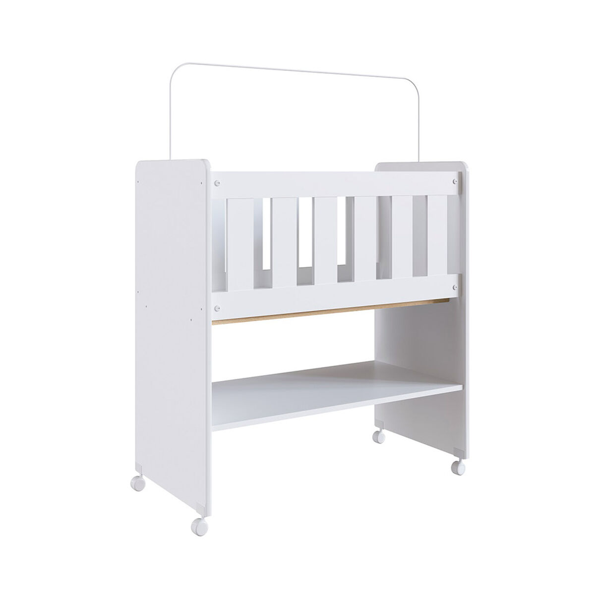 Mini Cuna Teruel con Colch&oacute;n Blanca