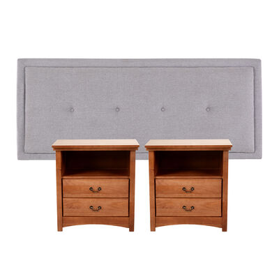 Imagen 1 del producto Respaldo 2 Plazas + 2 Veladores CIC Ganges