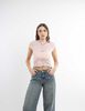 Polera Crop Manga Corta Mujer Icono