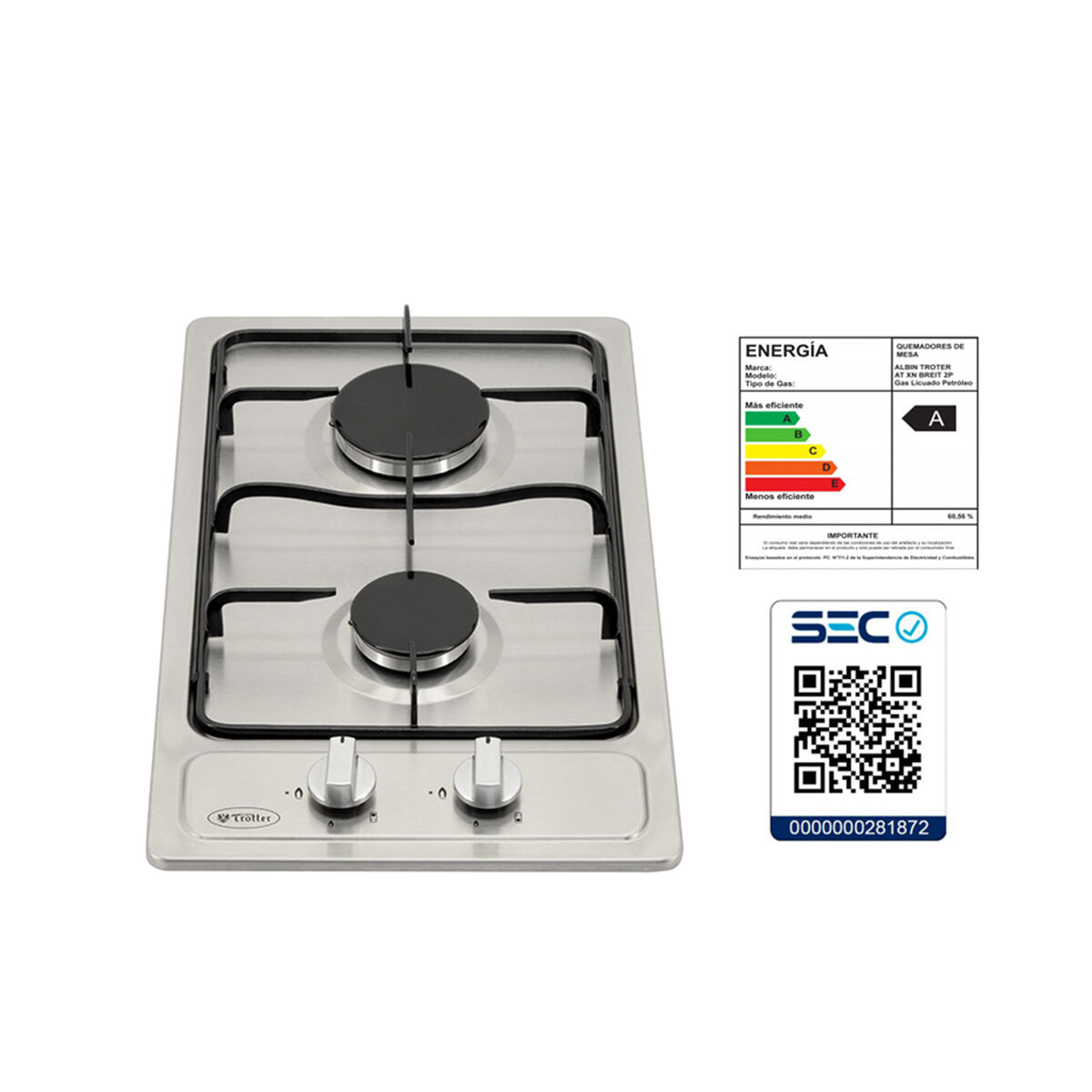 Encimera Albin Trotter Breit 2P