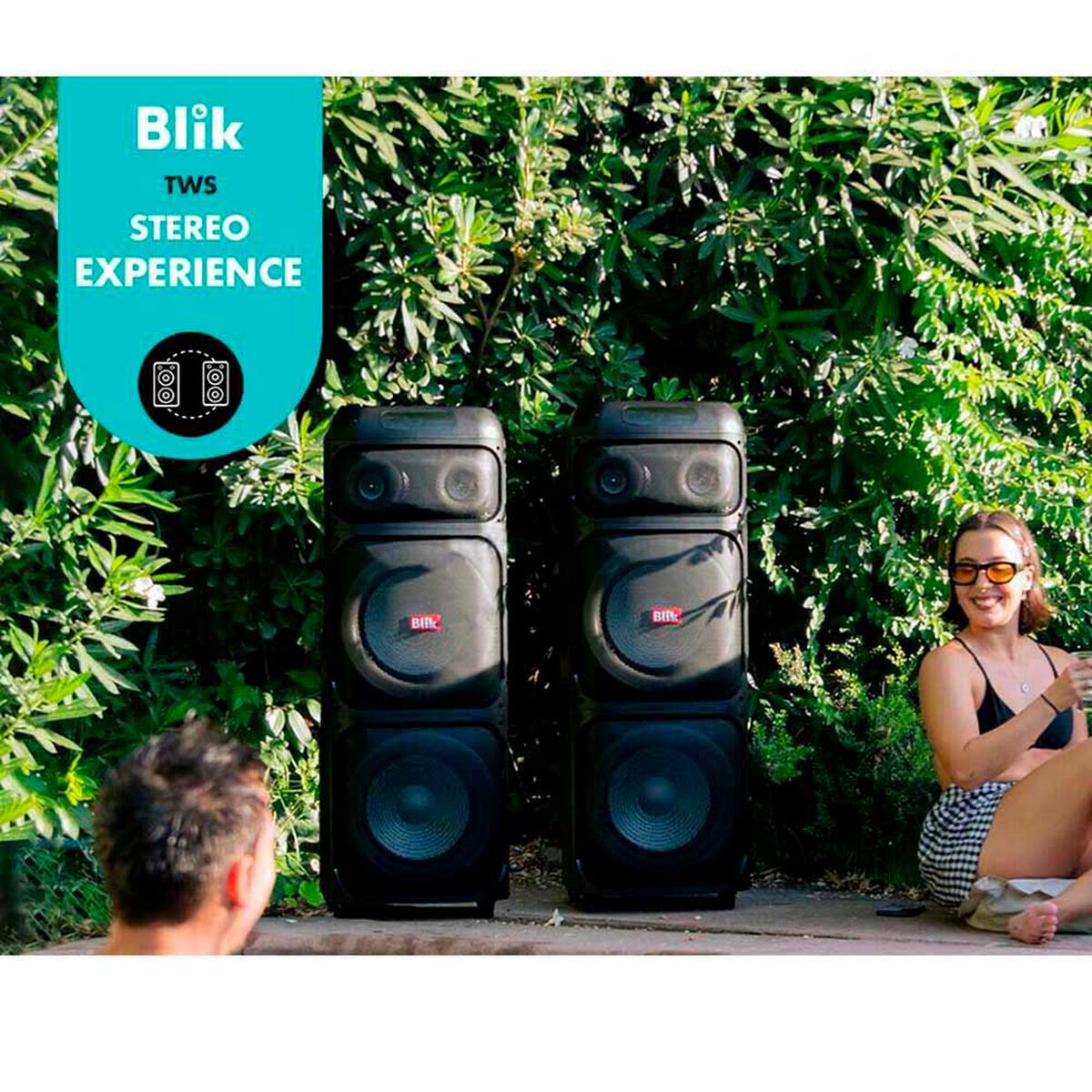 Parlante Bluetooth Blik Light Up 700 Negro