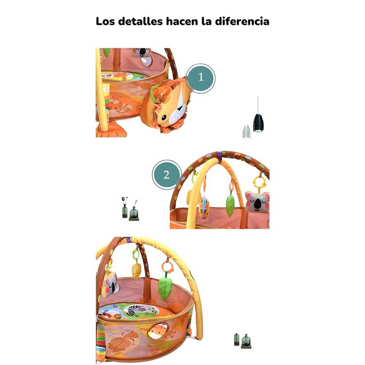 Gimnasio Bebé 3 en 1 con Pelotitas Lubabycas