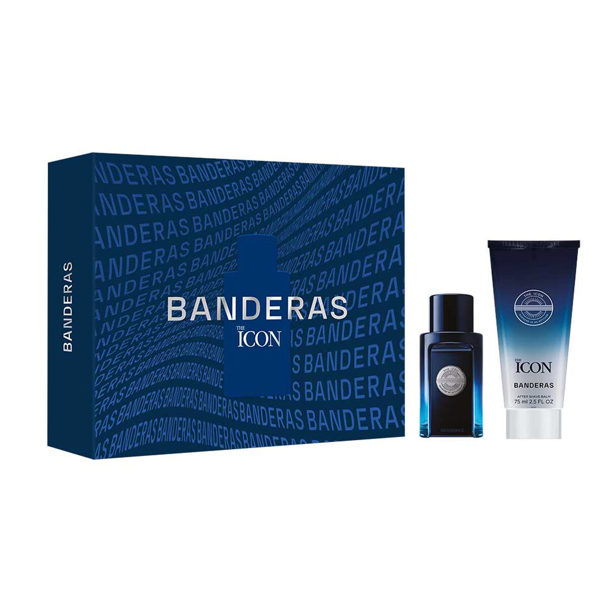 Set Perfume Antonio Banderas Hombre The Icon Eau de Toilette 50 ml + Balsamo After Shave 75 ml
