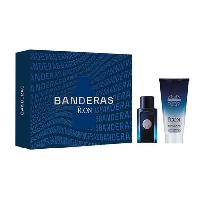 Set Perfume Antonio Banderas Hombre The Icon Eau de Toilette 50 ml + Balsamo After Shave 75 ml