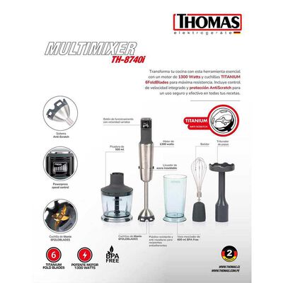 Imagen 2 del producto Batidora de Inmersión Thomas TH-8740i
