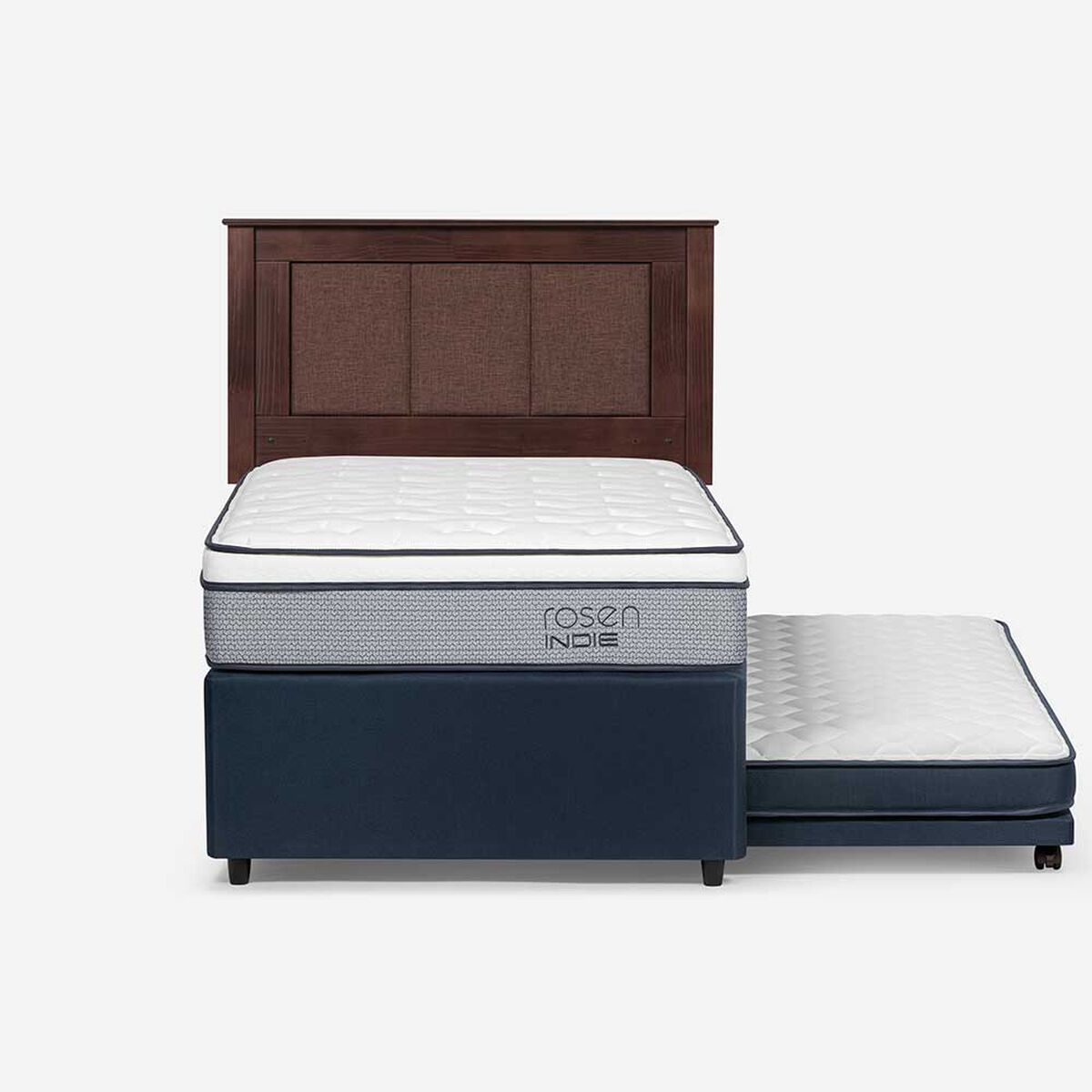 Cama Nido Rosen 1,5 Plazas Indie + Respaldo Rachel