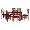 Juego de Comedor Latam Home Pamplona Oviedo 6 Sillas PU Beige
