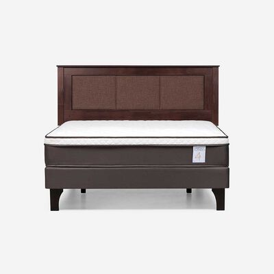 Imagen 1 del producto Cama Europea Rosen 2 Plazas New Style 4 Plus + Respaldo Rachel