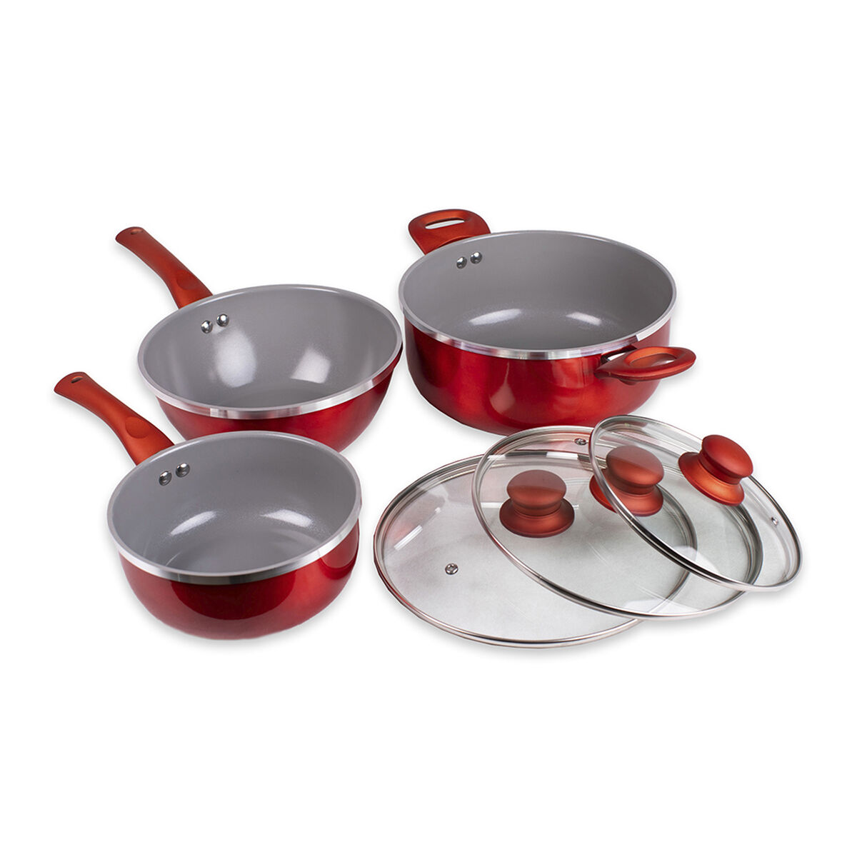 Batería Doral New Montecarlo Acero Inoxidable 6 Piezas
