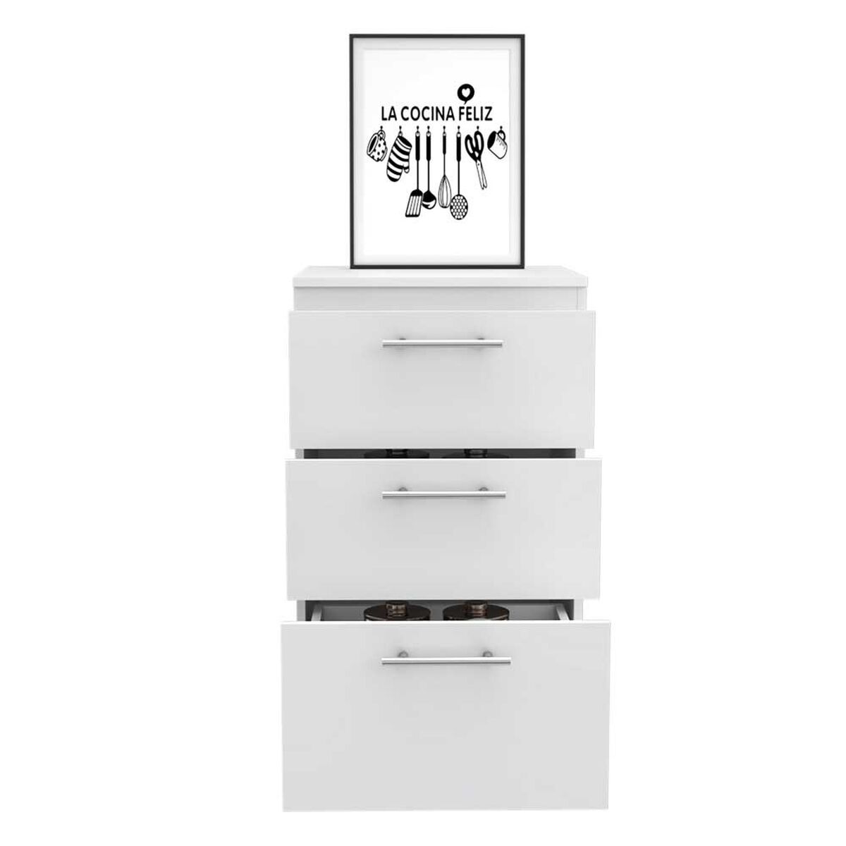 Mueble Inferior TuHome Manchester 3 Cajones Wengue