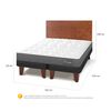 Cama Europea CIC Base Dividida 2 Plazas Anatomic + Respaldo New Villarica