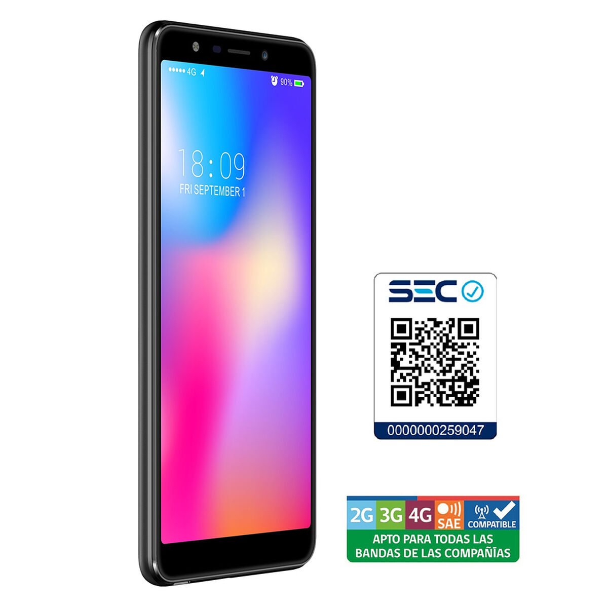 Celular OWN Fun 7 5.7" Negro Entel