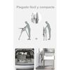 Silla de Comer Lubabycas Plegable con Ruedas Gris