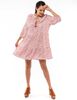 Vestido Corto Estampado Manga 3/4 Mujer Alma