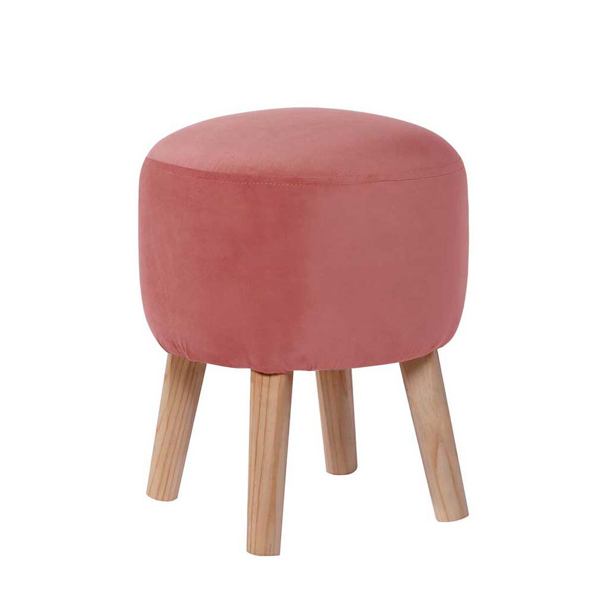 Pouf Latam Home Nantes Tela Velvet Palo Rosa