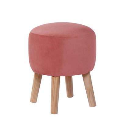 Pouf Latam Home Nantes Tela Velvet Palo Rosa